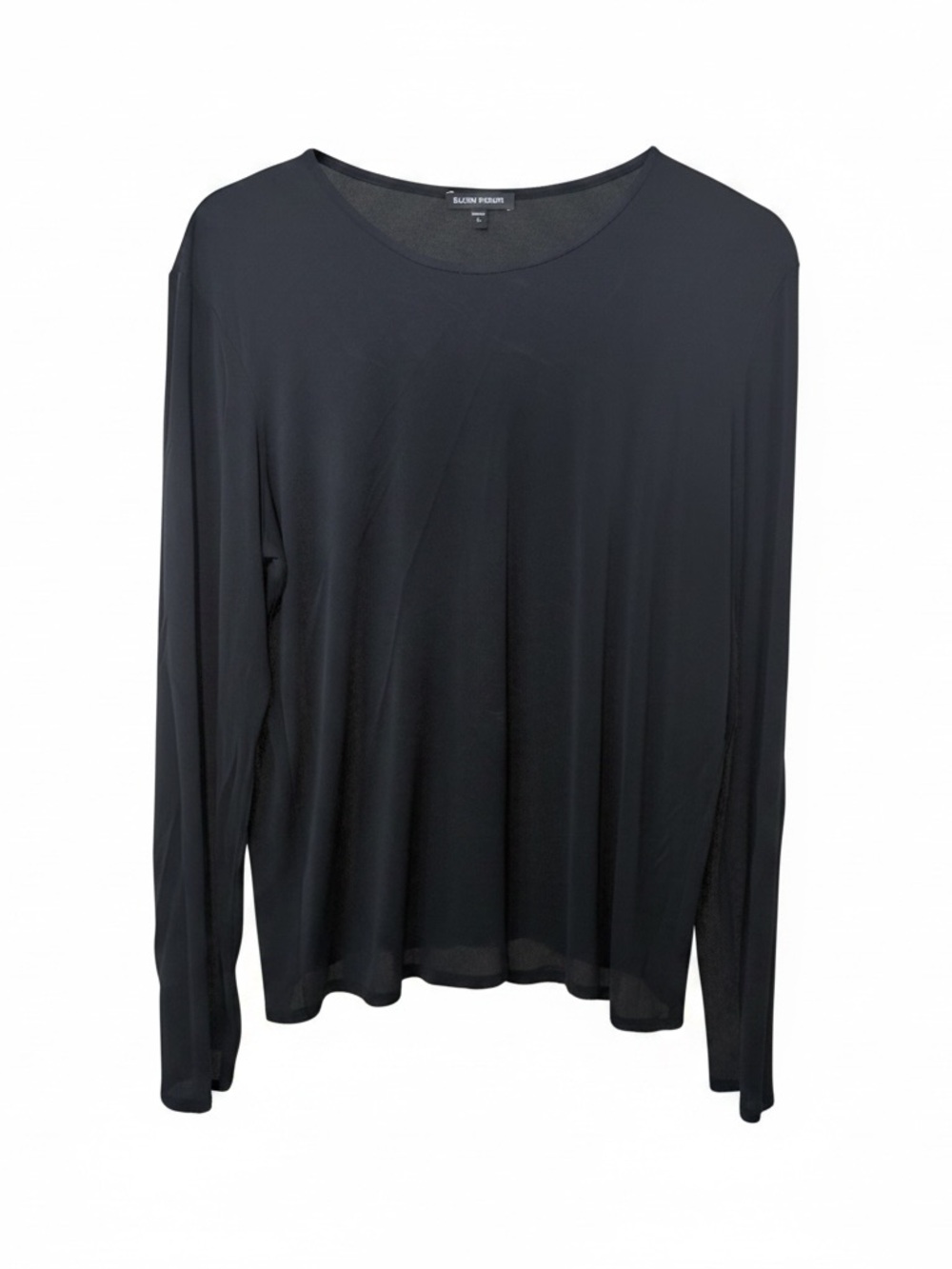 Eileen Fisher 100% Silk Semi Sheer Top L - Picture 2 of 5